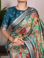 Load image into Gallery viewer, Geetha Tussar Silk Saree | Shoppers Trend
