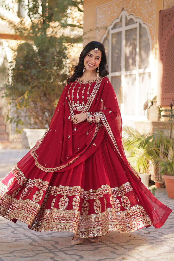 Kinjal  Faux Blooming Anarkali | Shoppers Trend