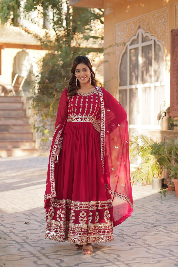 Kinjal  Faux Blooming Anarkali | Shoppers Trend