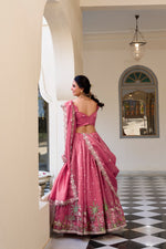 Load image into Gallery viewer, Laxmi Gold Crush Dhavani Set | Half-Saree | Sequins and Thread Embroidery | Shoppers Trend
