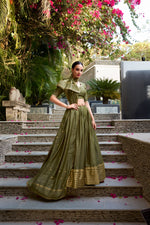 Load image into Gallery viewer, Rasmi Pure Chanderi Dhavani / Langa Davani / Half Sarees | Shoppers Trend
