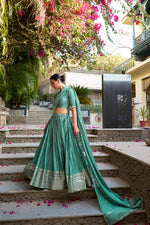 Load image into Gallery viewer, Rasmi Pure Chanderi Dhavani / Langa Davani / Half Sarees | Shoppers Trend

