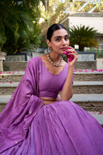 Load image into Gallery viewer, Rasmi Pure Chanderi Dhavani / Langa Davani / Half Sarees | Shoppers Trend
