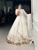 Load image into Gallery viewer, Neeta Silver Glossy Dhavani Set | Half-Saree | Langa Voni | Shoppers Trend

