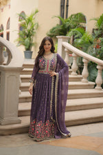 Load image into Gallery viewer, Geetha Faux Georgette Anarkali | Shoppers Trend
