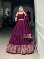 Load image into Gallery viewer, Mohini Pure Chanderi Dhavani / Langa Davani / Half Sarees | Shoppers Trend
