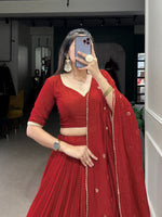 Load image into Gallery viewer, Mohini Pure Chanderi Dhavani / Langa Davani / Half Sarees | Shoppers Trend
