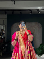 Load image into Gallery viewer, Manisha Jacquard Silk Saree | Shoppers Trend
