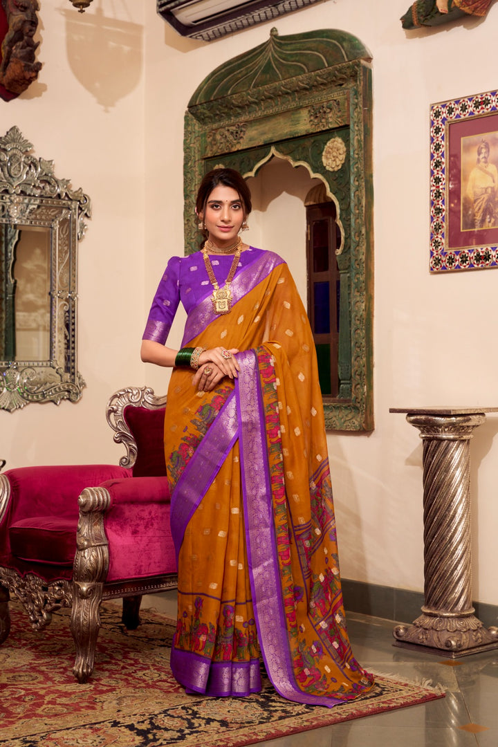 Payal Poly Cotton Saree | Shoppers Trend