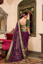 Load image into Gallery viewer, Payal Poly Cotton Saree | Shoppers Trend
