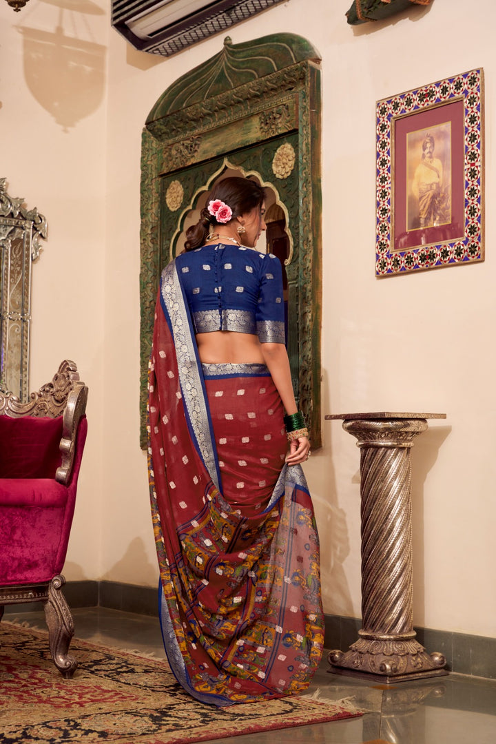 Payal Poly Cotton Saree | Shoppers Trend