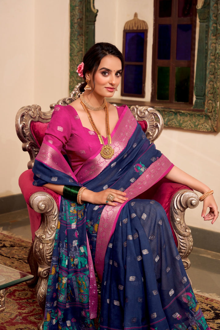 Payal Poly Cotton Saree | Shoppers Trend
