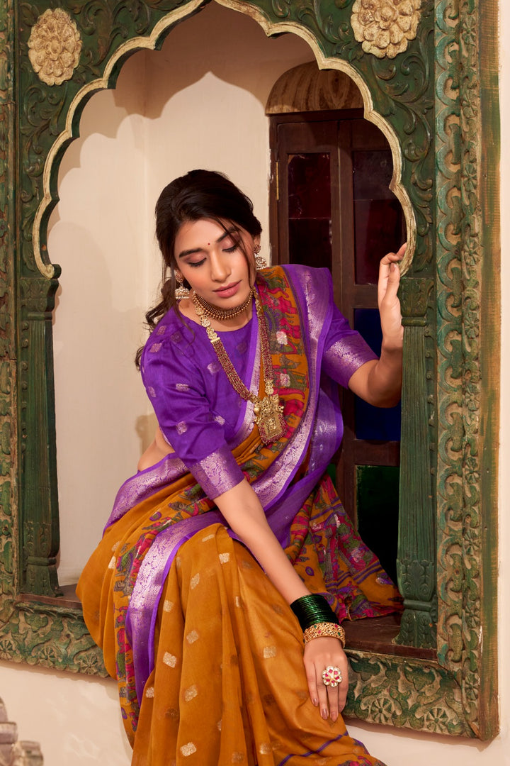 Payal Poly Cotton Saree | Shoppers Trend