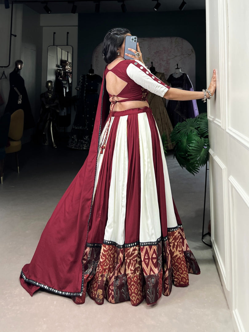 Janki Pure Rayon Dhavani Set | Langa Davani Set | Davani Set | Shoppers Trend