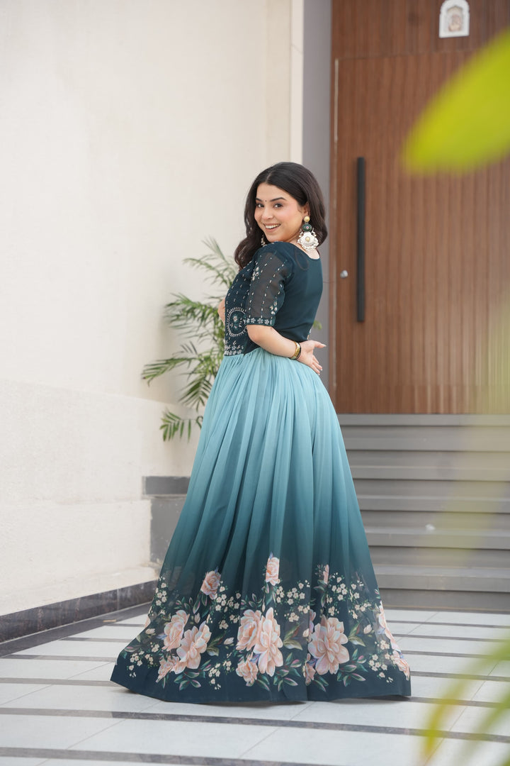 Vidhi Faux Blooming Gown | Shoppers Trend