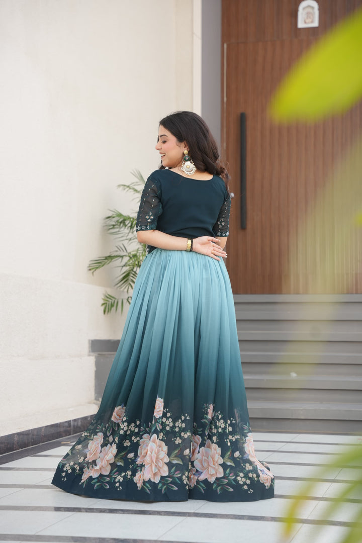 Vidhi Faux Blooming Gown | Shoppers Trend