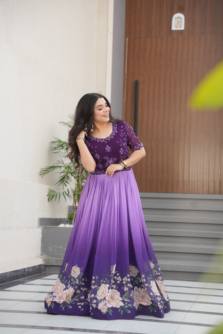 Vidhi Faux Blooming Gown | Shoppers Trend