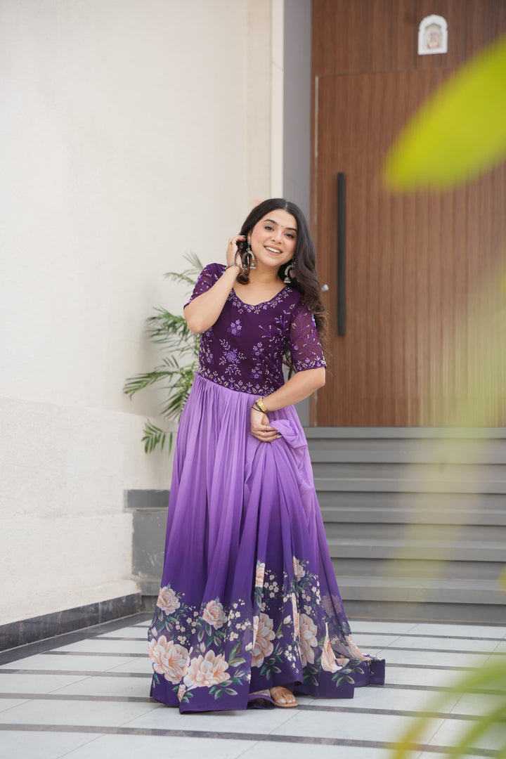 Vidhi Faux Blooming Gown | Shoppers Trend