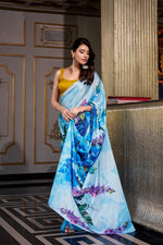 Load image into Gallery viewer, Tapti Satin Silk Saree | Shoppers Trend
