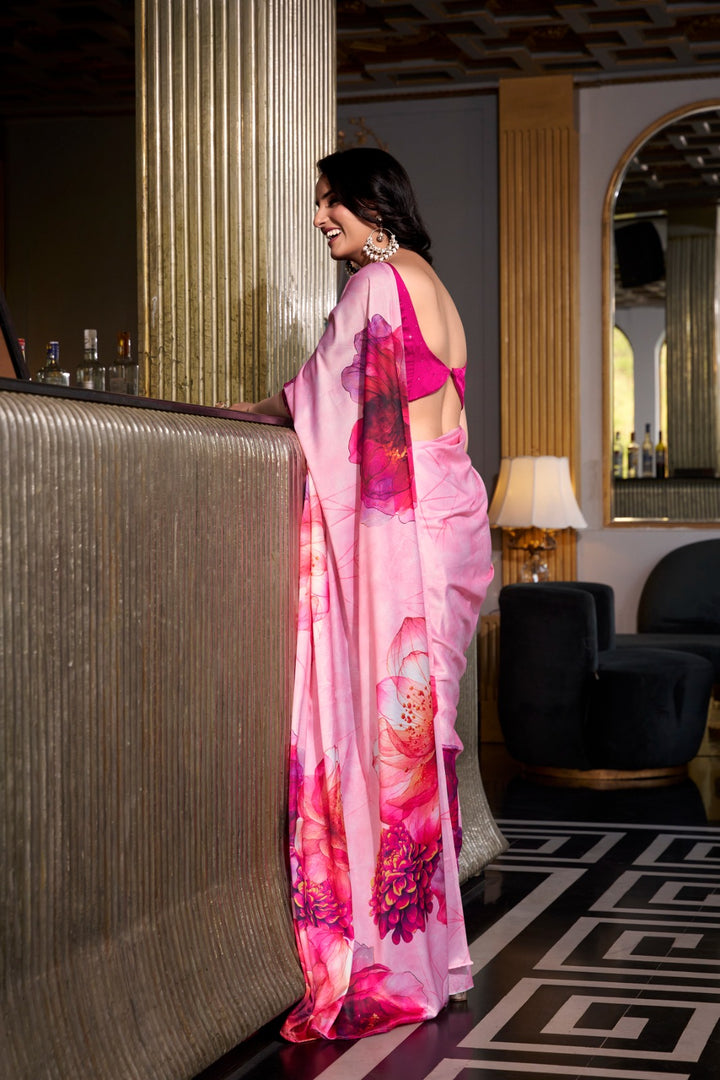 Tapti Satin Silk Saree | Shoppers Trend