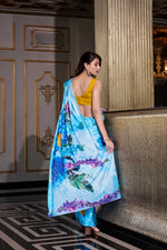 Load image into Gallery viewer, Tapti Satin Silk Saree | Shoppers Trend

