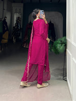 Load image into Gallery viewer, Dixita Organza Rani Pink Kurti | Shoppers Trend
