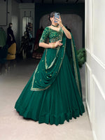 Load image into Gallery viewer, Rashmi Georgette Dhavani Set | Langa Voni | Langa Davani Set | Shoppers Trend
