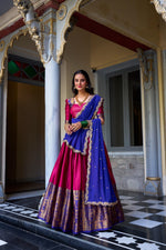Load image into Gallery viewer, Khushbu Narayan Pattu Dhavani Set / Langa Davani / Half Sarees | Shoppers Trend
