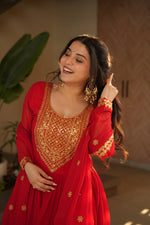 Load image into Gallery viewer, Rekha Faux Blooming Anarkali | Shoppers Trend
