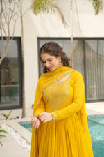 Load image into Gallery viewer, Rekha Faux Blooming Anarkali | Shoppers Trend

