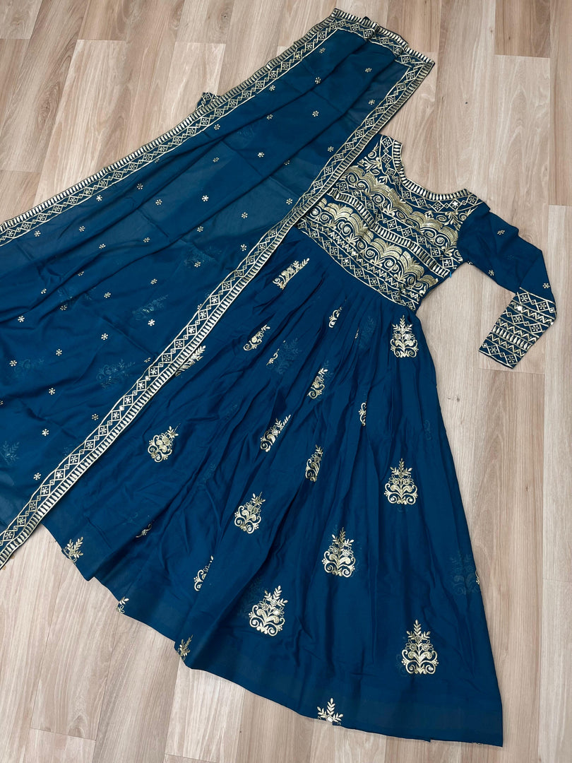 Kinjal Chinon Anarkali | Weddings Special Wear Anarkali | Shoppers Trend
