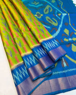Load image into Gallery viewer, Premium Dolla Silk Saree with intricate zari weaving. 6.3m length, includes matching blouse piece. Machine washable. Perfect traditional elegance for special occasions.


