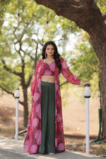 Load image into Gallery viewer, Pink Color Faux Georgette Dresses With Price and Online Best Shopping Price Under 2000 . this Fabric So Heavy Dress For Weddings  Best Choise this Wear Collection. Traditional Look For 2025-26 . 
