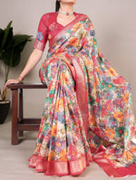 Load image into Gallery viewer, Aarti Tussar Silk Saree | Shoppers Trend
