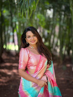 Load image into Gallery viewer, Maalavi Soft Banarasi Silk Saree | Shoppers Trend
