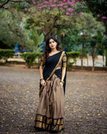 Load image into Gallery viewer, Traditional Lehengas for Weddings , Wedding Collection for Bridesmaids , Premam Dhavani set ( FULLY STICHED ) - Premium DHAVANI from shoppers trend - Just Rs. 999! Shop now at shoppers trend
