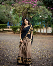 Traditional Lehengas for Weddings , Wedding Collection for Bridesmaids , Premam Dhavani set ( FULLY STICHED ) - Premium DHAVANI from shoppers trend - Just Rs. 999! Shop now at shoppers trend