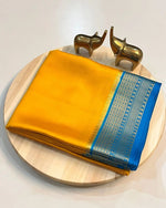 Load image into Gallery viewer, Pure Mysore Silk Saree From Best Saree Manufacturer of Surat ,  India. Pongal Special Saree .Mysore Silk Saree Is Tradition Of All Over India But Mostly In South India State Like Andhra Pradesh , Tamilnadu ,Telangana ,kerala , Golden Silk , Saree Under 999 RS , Best Design For Silk Lovers , 
