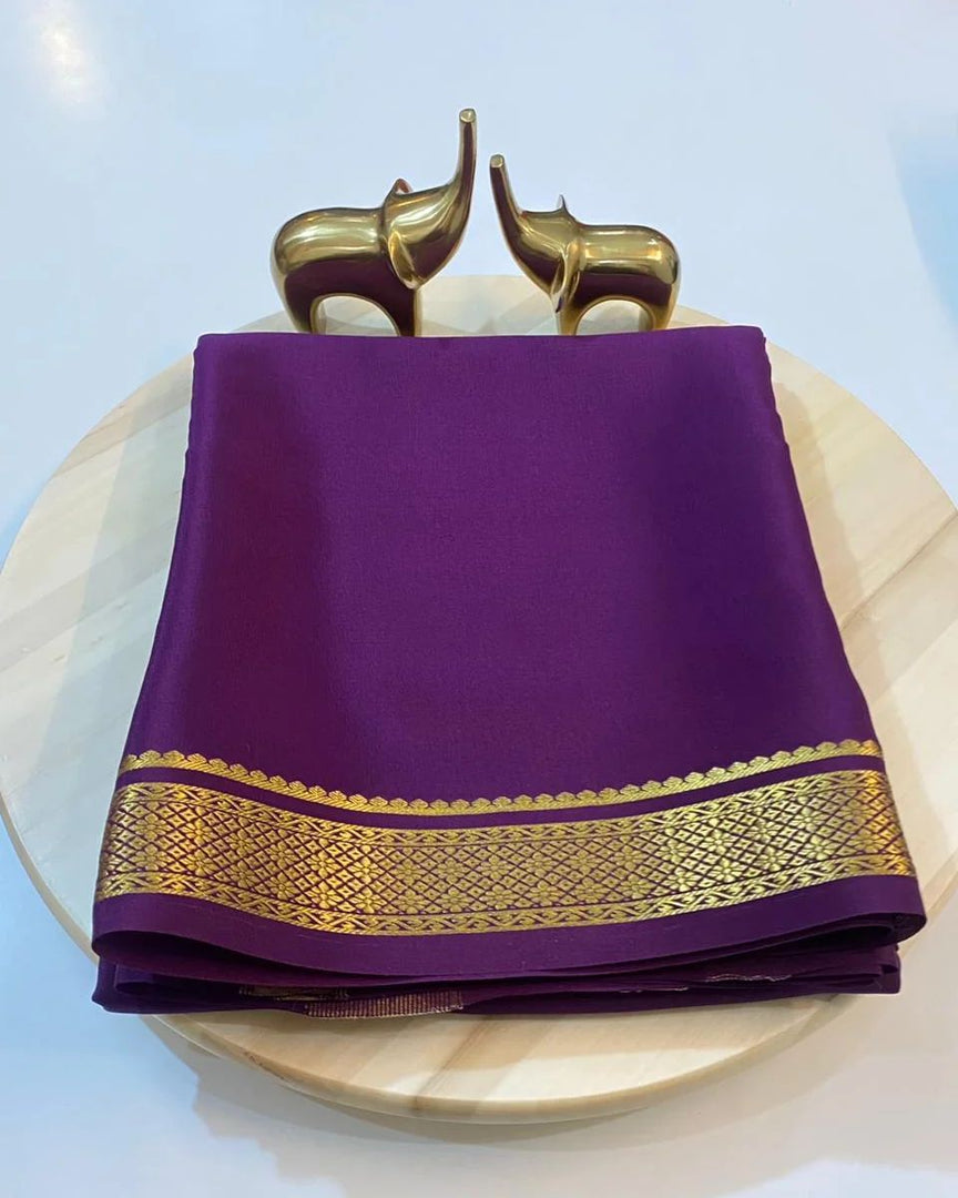 Hemali Semi-Mysore Silk Saree | Shoppers Trend