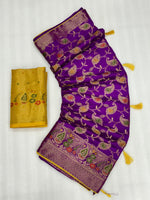 Load image into Gallery viewer, Hitanshi Dola Silk Saree | Shoppers Trend
