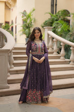 Load image into Gallery viewer, Geetha Faux Georgette Anarkali | Shoppers Trend
