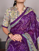 Load image into Gallery viewer, Purple Color Silk Sarees Price and online Shopping Price Under 1000 . This Saree Weddings Wear Collection . 
