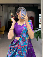 Load image into Gallery viewer, Ritaa Tussar Silk Dhavani Set | Half-Saree | Shoppers Trend
