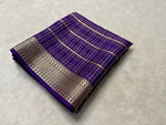 Load image into Gallery viewer, Elegant Mysore Silk Saree with Zari Weaving, 6.3m length. Includes matching blouse piece. Machine washable and fully Zari Weaving Work saree - price under 1399 . 
