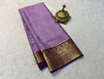 Load image into Gallery viewer, Premium 6.3m Semi-Mysore Silk Saree with Zari weaving. Includes blouse piece. Machine washable. Perfect for Pongal festivities.

