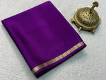 Load image into Gallery viewer, Purple Color Pure Viscose Silk Sarees Price and Online Shopping Price Under 999 . this Fabric Luxury Purple Silk Saree For Brides &amp; Festivals , Elegant Purple Saree For Wedding &amp; Special Occasions and Latest Purple Saree Collection With Designer Look...
