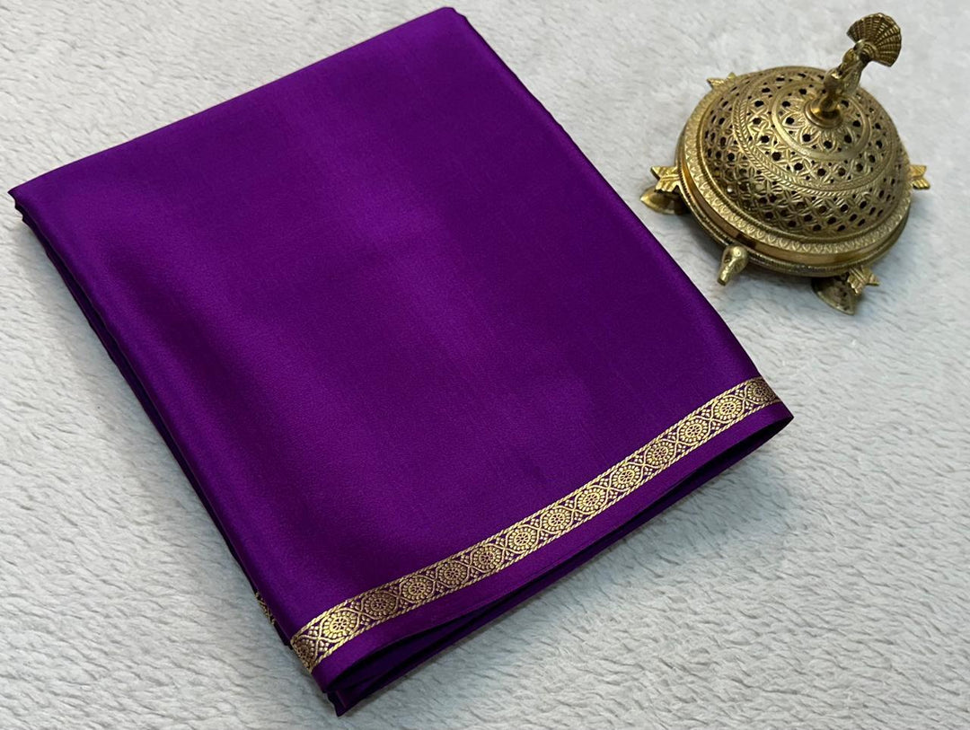 Purple Color Pure Viscose Silk Sarees Price and Online Shopping Price Under 999 . this Fabric Luxury Purple Silk Saree For Brides & Festivals , Elegant Purple Saree For Wedding & Special Occasions and Latest Purple Saree Collection With Designer Look...