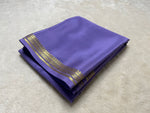 Load image into Gallery viewer, Elegant purple silk saree with zari weaving , Royal purple Mysore silk saree with blouse , Partywear purple georgette saree with sequins  , Deep purple handloom saree with gold border , Purple Kanjivaram saree with traditional pallu , Fancy purple soft silk saree for festive wear , Bridal purple saree with embroidery work , Stylish purple printed saree with contrast blouse , 
Purple organza saree with scallop border .
