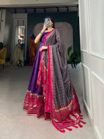 Load image into Gallery viewer, Krishna Tussar Silk Anarkali | Shoppers Trend
