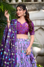 Load image into Gallery viewer, Shreya Tussar Silk Dhavani / Langa Davani / Half Sarees | Shoppers Trend
